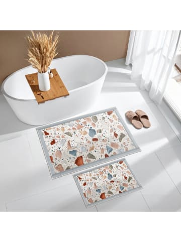 Colourful Cotton Dywaniki łazienkowe (2 szt.) ze wzorem
