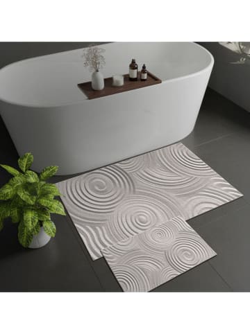 Colourful Cotton 2er-Set: Badvorleger in Grau