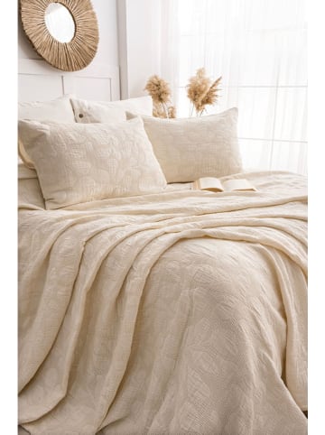 Colourful Cotton 2tlg. Tagesdecken-Set in Beige