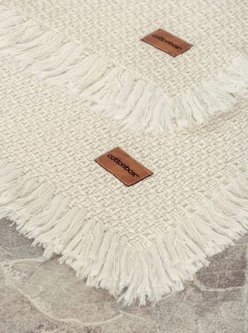 Colourful Cotton 2er-Set: Badvorleger in Creme