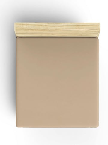 Elizabed Renforcé hoeslaken beige