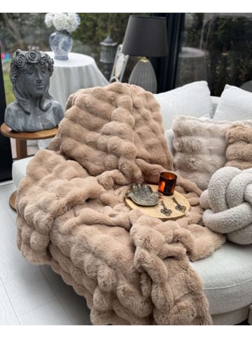 Colourful Cotton Pled w kolorze jasnobrązowym