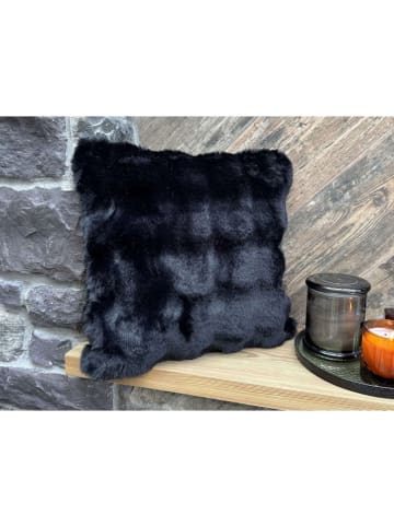 Colourful Cotton Kissenhülle in Schwarz