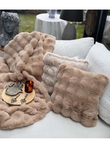 Colourful Cotton Kussenhoes lichtbruin