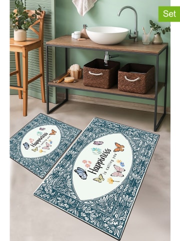 Colourful Cotton 2er-Set: Badvorleger in Bunt