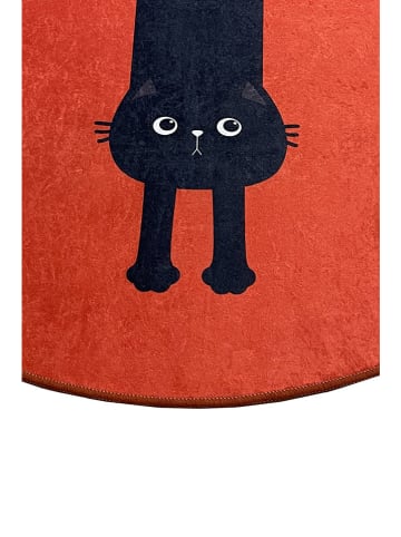 Colourful Cotton Badmat "Comfort" rood/zwart