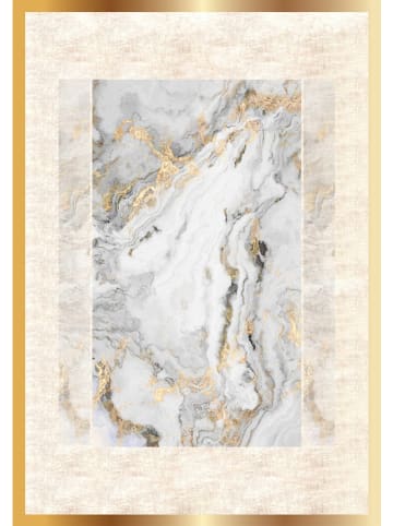 Colourful Cotton Dywaniki łazienkowe (2 szt.) w kolorze złoto-białym