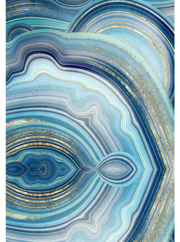 Colourful Cotton Dywaniki łazienkowe (2 szt.) w kolorze złoto-niebieskim