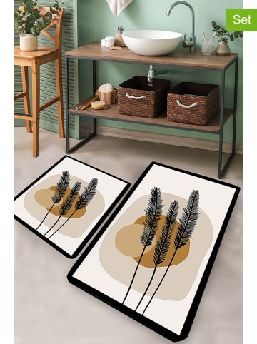 Colourful Cotton 2er-Set: Badvorleger in Creme