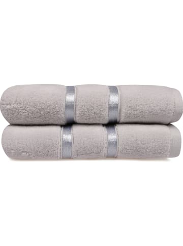 Colorful Cotton 2-delige set: handdoeken "Dolce" lichtgrijs