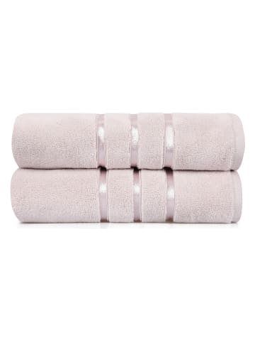 Colorful Cotton 2er-Set: Duschtücher "Dolce" in Rosa