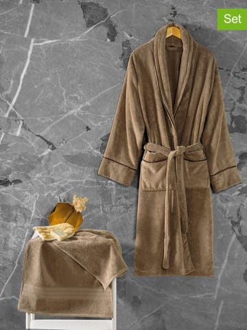 Colourful Cotton 2-częściowy zestaw w kolorze jasnobrązowym