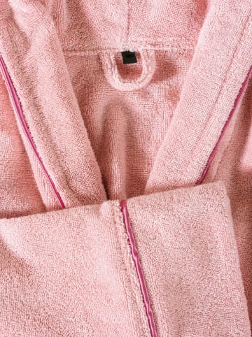 Colourful Cotton 2-delige set: badjas en handdoek lichtroze