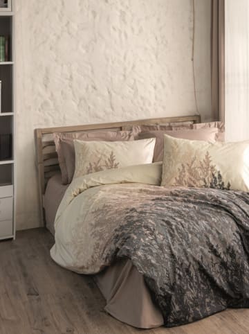 Colourful Cotton Renforcé beddengoedset crème/lichtbruin/grijs