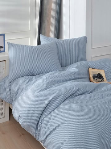 Colourful Cotton Beddengoedset "Lizbon" blauw