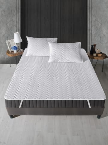 Colourful Cotton Matrasbeschermer wit