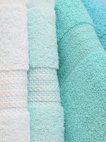 Sweet Home Ręczniki (4 szt.) "Rainbow" w kolorze turkusowym