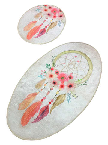 Colourful Cotton 2-delige set: badmatten meerkleurig