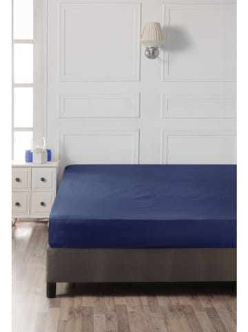 Elizabed Renforcé hoeslaken blauw