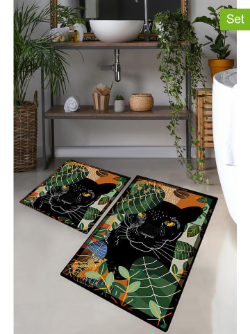 Colourful Cotton 2er-Set: Badvorleger in Bunt