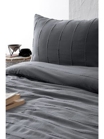 Colourful Cotton 3-delige bedspreiset "Sedef" antraciet