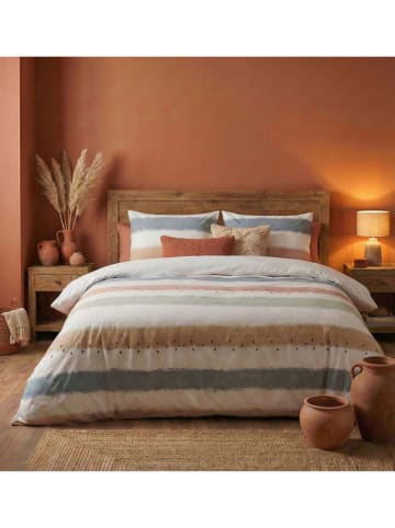 Colourful Cotton Bettwäsche-Set "Sunset" in Weiß/ Bunt