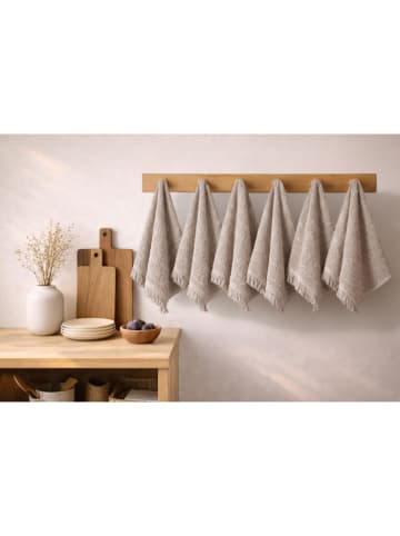 Colourful Cotton 6-delige set: gastendoeken beige