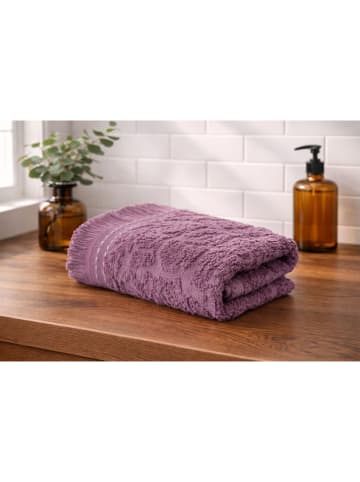 Colourful Cotton 6-delige set: gastendoeken paars