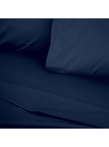 MIX&MATCH Renforcé bedlaken donkerblauw