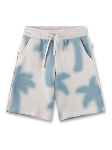 Sanetta Kidswear Szorty w kolorze kremowo-błękitnym