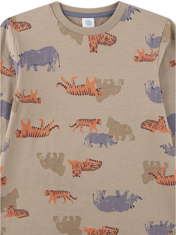 Sanetta Pyjama lichtbruin/blauw