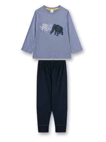 Sanetta Pyjama in Hellblau/ Dunkelblau
