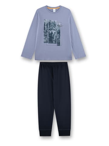 Sanetta Pyjama lichtblauw/donkerblauw
