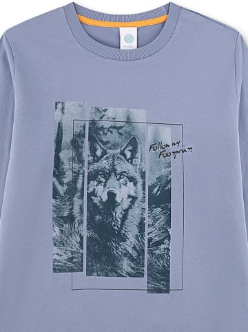 Sanetta Pyjama lichtblauw/donkerblauw