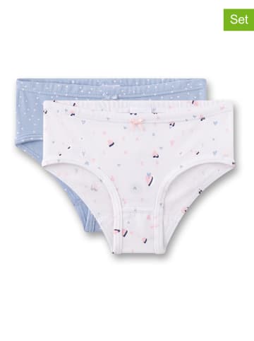 Sanetta 2-delige set: slips lichtblauw/wit