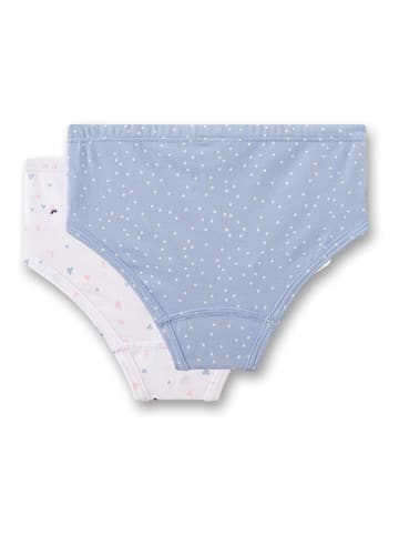 Sanetta 2-delige set: slips lichtblauw/wit