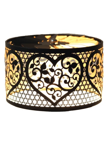 Woodbridge Karussellschirm "Heart" in Schwarz/ Gold - Ø 13 cm