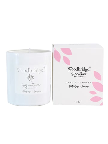 Woodbridge Duftkerze "Butterflies on Daisies" in Weiß - 310 g