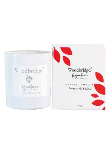 Woodbridge Duftkerze "Pomegranate & Citrus" in Weiß - 310 g