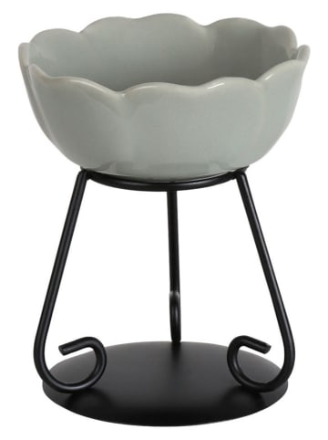 Woodbridge Duftlampe ''Flower'' in Grau/ Schwarz - (L)11 cm