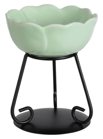 Woodbridge Duftlampe ''Flower'' in Grün/ Schwarz - (L)11 cm