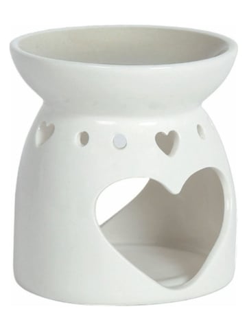 Woodbridge Duftlampe ''Heart'' in Weiß/ Grau - (L)10 cm