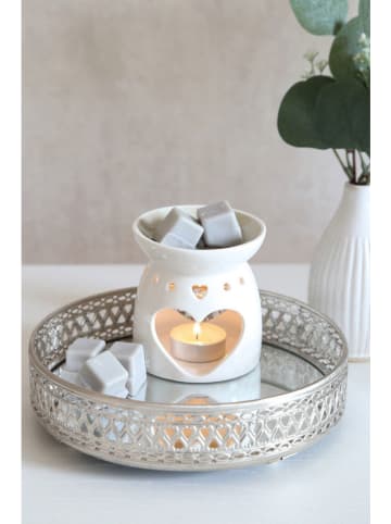 Woodbridge Duftlampe ''Heart'' in Weiß/ Grau - (L)10 cm