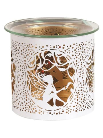 Woodbridge Duftlampe "Fairy" in Weiß/ Gold - (H)10,5 x Ø 10,5 cm 