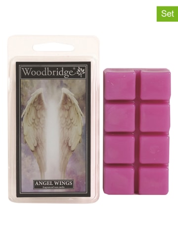 Woodbridge 2er-Set: Duftwachs "Angel Wings" in Rosa - 2x 68 g