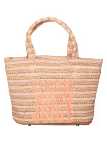 Juicy Couture Torebka "NORA" w kolorze beżowo-jasnoróżowym - 29 x 20 x 13 cm