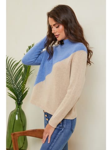 Joséfine Trui lichtblauw/beige