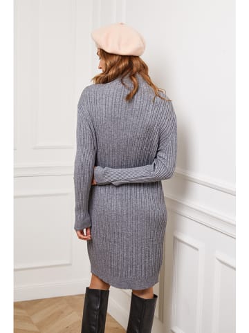 Joséfine Sukienka dzianinowa "Doumbia" w kolorze szarym