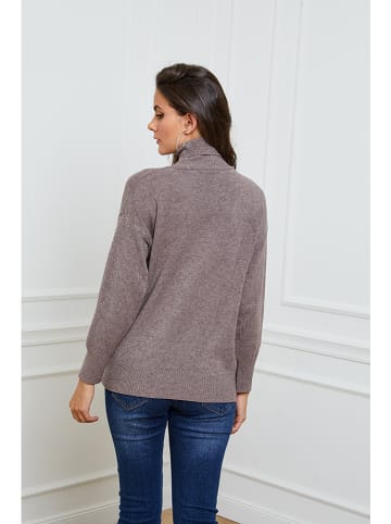 Joséfine Rollkragenpullover "Elona" in Taupe