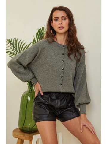 So Cachemire Cardigan "Hatvan" in Khaki